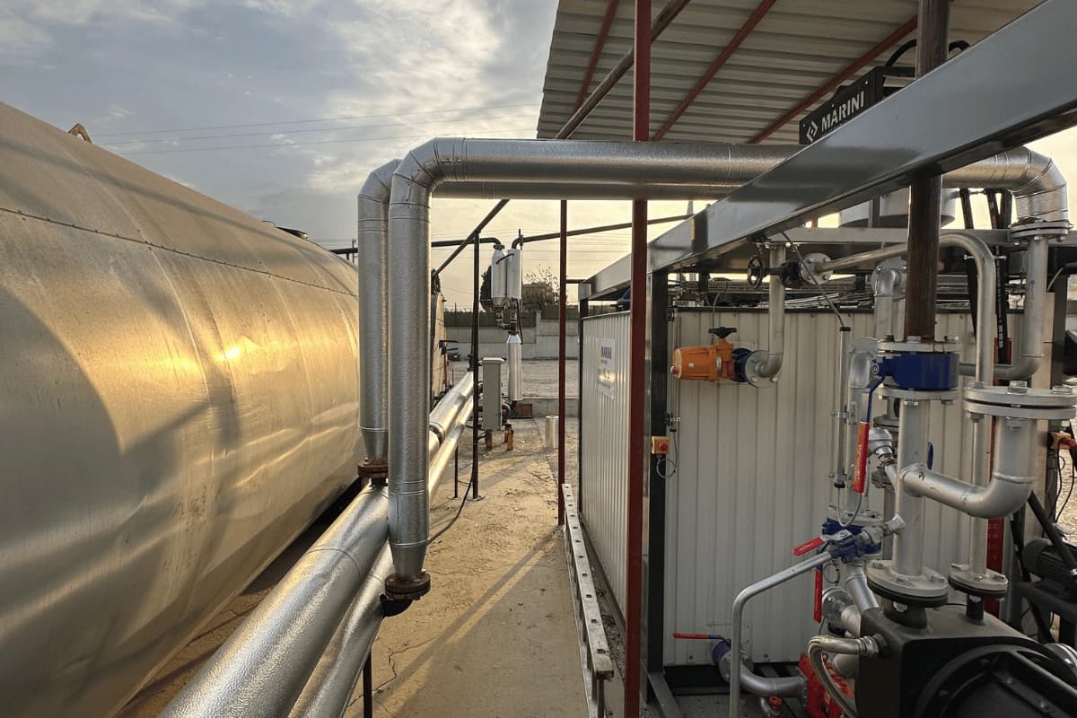 Buhar kazanı izolasyon uygulaması ve sac kaplama çalışması